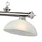 Z-Lite Cordon 3 Light Billiard, Brushed Nickel & White Linen 2306-3BN-DWL14 - alternate 5